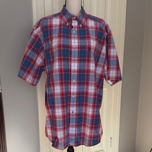 Ariat Red and Blue Plaid Casual Shirt